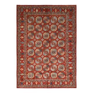 Handmade Wool Pile Traditional Design Rug. 8' X 10' For Sale