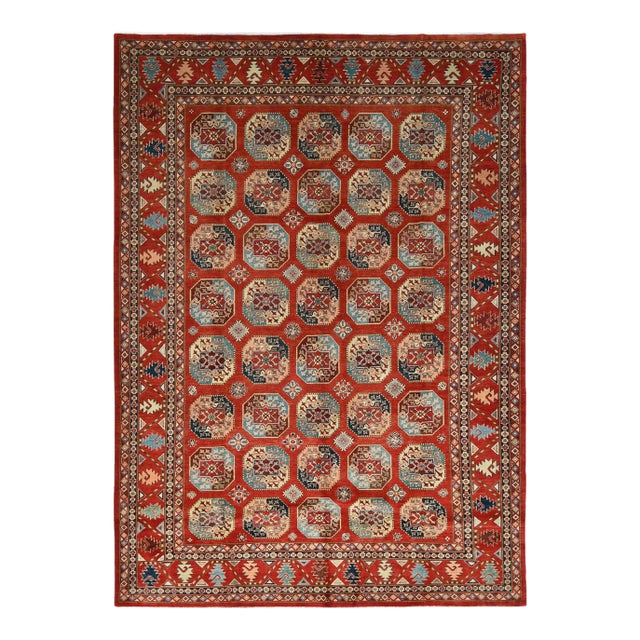 Handmade Wool Pile Traditional Design Rug. 8' X 10' For Sale