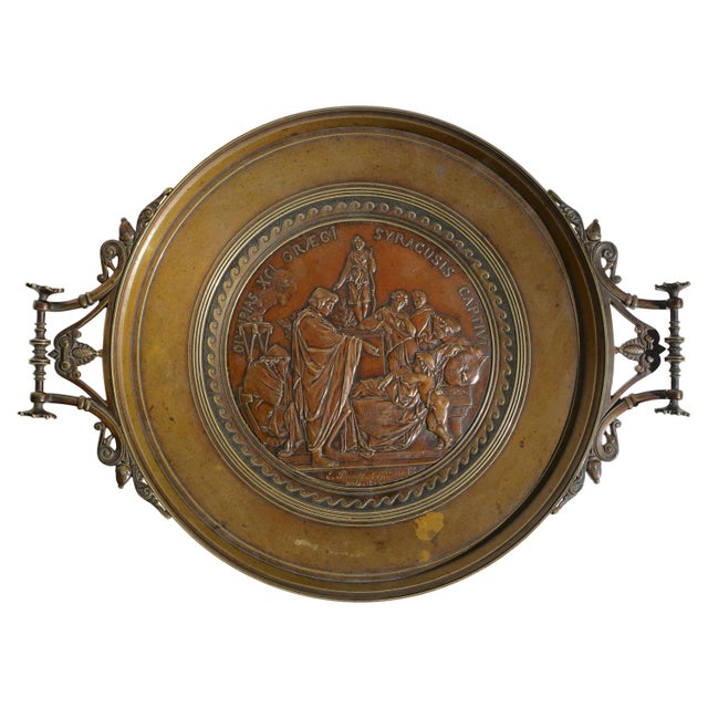 Emile Louis Picault French Bronze Tazza Compote Vide Pouche For Sale - Image 9 of 9