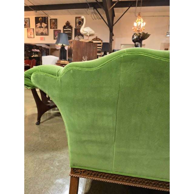 1960s Velvet Camelback Sofa of the James River Collection by Hickory Chair For Sale - Image 15 of 18