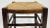 Brown Antique English Wood Woven Rush Seat Stool For Sale - Image 8 of 9