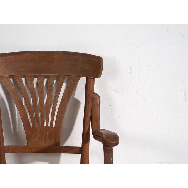 Wood Vintage Bentwood Office Chair, 1920 For Sale - Image 7 of 10