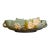 Vintage Roseville Pottery Floral Console Bowl For Sale