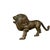 Vintage Brass Lion Figurine For Sale - Image 4 of 9