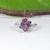 2020s 1.74Ct Bi-Color Tourmaline Estate Ring With Sapphire Accents in Solid 14k Gold, Size 6.75 For Sale - Image 5 of 9