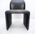 Black Set 4 Italian Mid Century Modern Black Leather Dining Chairs Bellini Style MINT! For Sale - Image 8 of 13