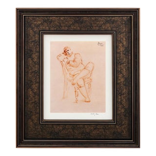 Pablo Picasso Harlequin Limited Edition Framed For Sale