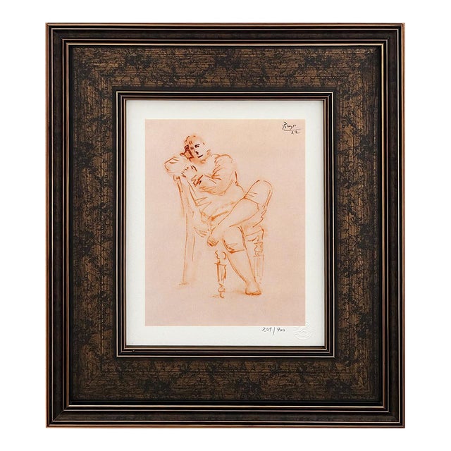 Pablo Picasso Harlequin Limited Edition Framed For Sale