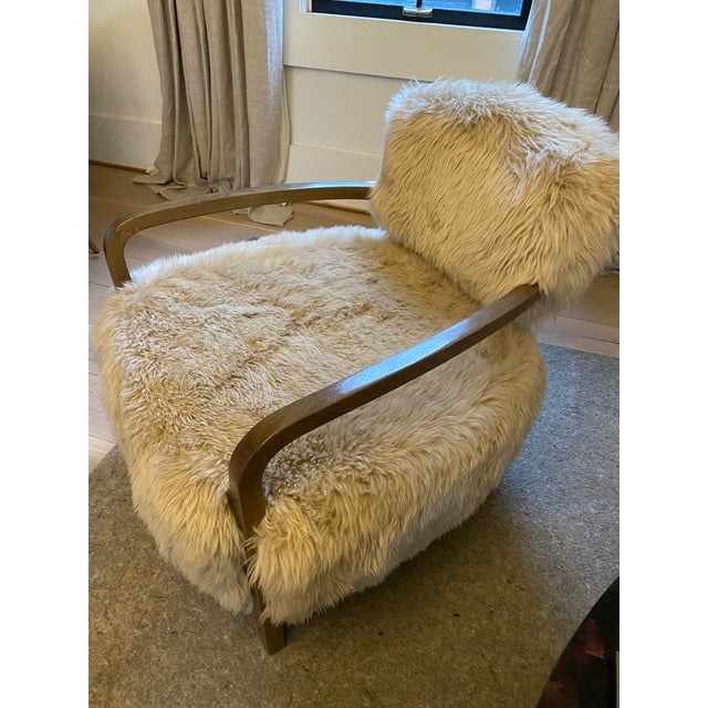 Restoration Hardware Timothy Oulton Yeti Sheepskin Armchair Chairish
