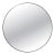 Restoration Hardware Round Bristol Mirror Blackened 42 In. For Sale