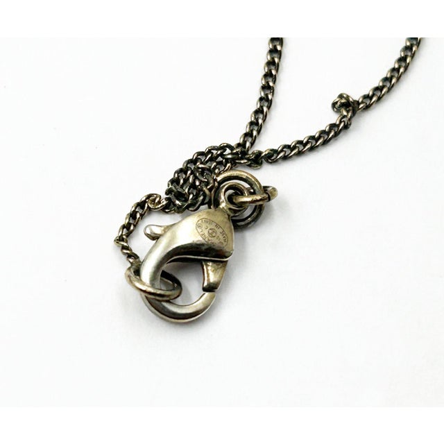 Chanel Chanel Silver Crystal Ball CC Dangle Piercing Earrings For Sale - Image 4 of 4