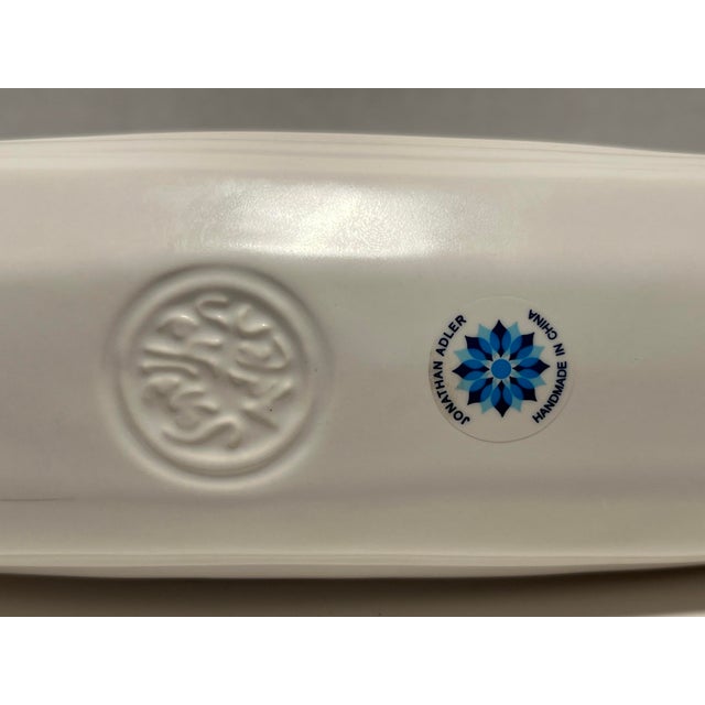 Rare Discontinued Jonathan Adler Ceramic Dachshund Menorah Stoneware Figurine For Sale In Los Angeles - Image 6 of 8