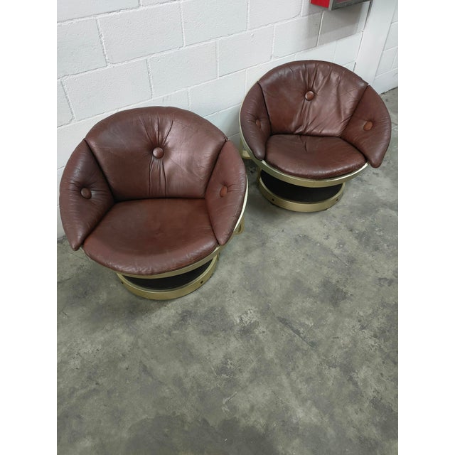 Mid-Century Lounge Chairs from Oddmun Vad, 1970s, Set of 2 For Sale - Image 9 of 10