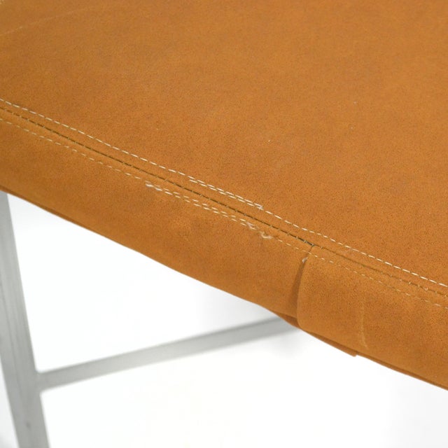 Shelby Williams Paul McCobb Style Ultrasuede Stools by Shelby Williams (Pair) For Sale - Image 4 of 7