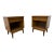 Mid-Century Modern Walnut Nightstands - Set of 2 For Sale