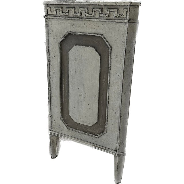 19th Century Vintage Wrenn Credenza With Greek Key Frieze Pattern For Sale - Image 4 of 8