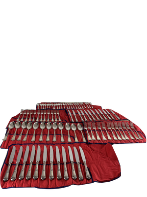 800 Silver Cutlery, Italy, 1960s, Set of 84