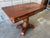 19th Century American Empire Figured Mahogany Folding Console Table / Game Table For Sale - Image 4 of 12