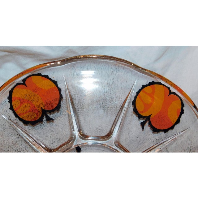 Mid-Century Modern Mid 20th Century Georges Briard Glass Platter For Sale - Image 3 of 6