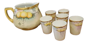 1900s Limoges Lemonade Set - Set of 7