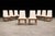 Wood Cimo, Brazil, 1950 — Set of 8 Tall-Back Dining Chairs in Caviúna With Warm Bone Performance Linen For Sale - Image 7 of 16