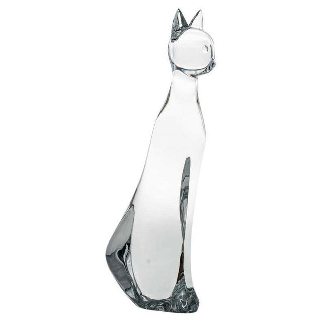 Crystal Cat by Robert Rigot for Baccarat, France, 1970s For Sale - Image 10 of 10