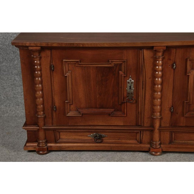 Antique Renaissance Early Baroque Half Cabinet, 1700s For Sale - Image 12 of 18