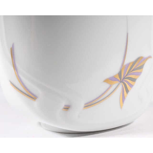 Bjørn Wiinblad for Rosenthal Calla Lily White Porcelain Vase Chairish