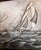 19th Century Oil Painting of America's Cup Yacht Race in Grisaille Palette For Sale - Image 16 of 17