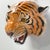 Red Italian Tigerhead Terracotta Wallpiece, 1960s For Sale - Image 8 of 9
