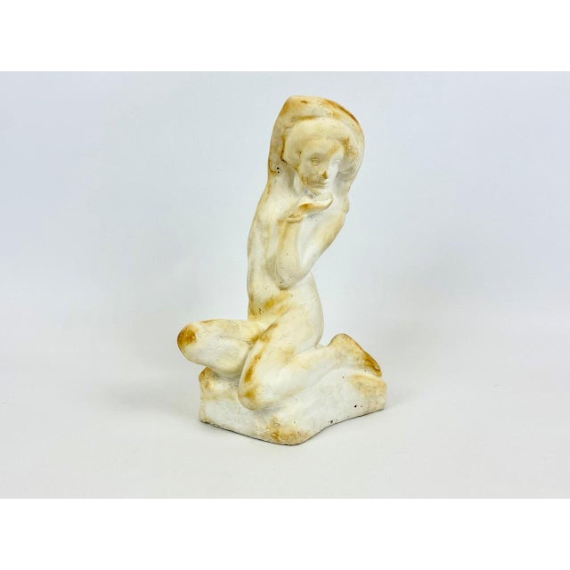 Jan Štursa, Melancholic Girl Sculpture, 1910, Plaster For Sale - Image 3 of 15