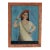 Antique Indian Reverse Painted Portrait of Woman on Glass For Sale