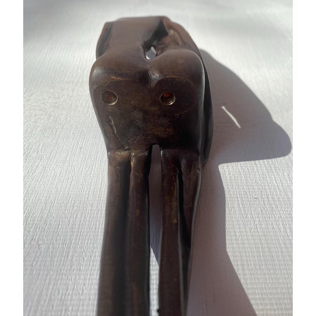 Brown 1980s Sami Ben Lulu Signed Abstract Bronze Sculpture "Protection," Gallery Provenance For Sale - Image 8 of 10