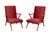 Organic Shape Rock & Roll Lounge Chair with New Red Polka Dot Upholstery, 1950s For Sale - Image 6 of 14