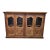 Rustic Reclaimed Teak Glass-Front Sideboard For Sale