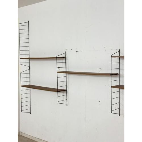 Vintage String Shelf in Wood For Sale - Image 3 of 13