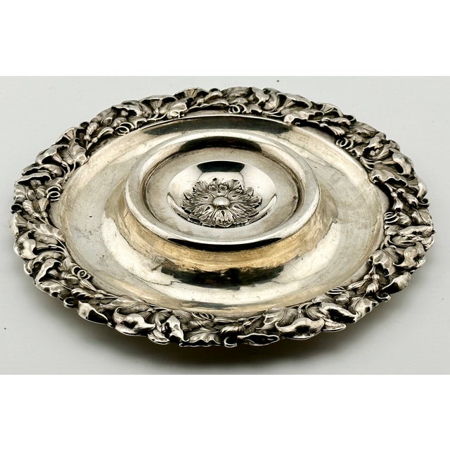 Antique Mid 19th Century Silver Arum Lily Flower Champagne Coaster by Renowned Germany Maker Koch & Bergfeld For Sale - Image 4 of 18
