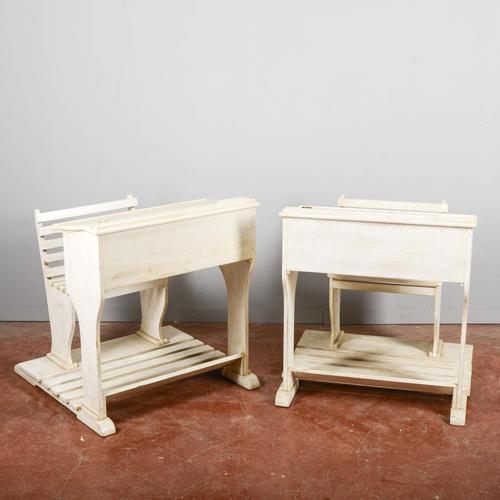 Elementary School Desks with Compartment, Set of 2 For Sale - Image 9 of 9