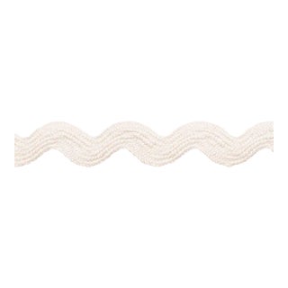 Sample - Schumacher Ric Rac Tape Medium Tape in Ivory For Sale