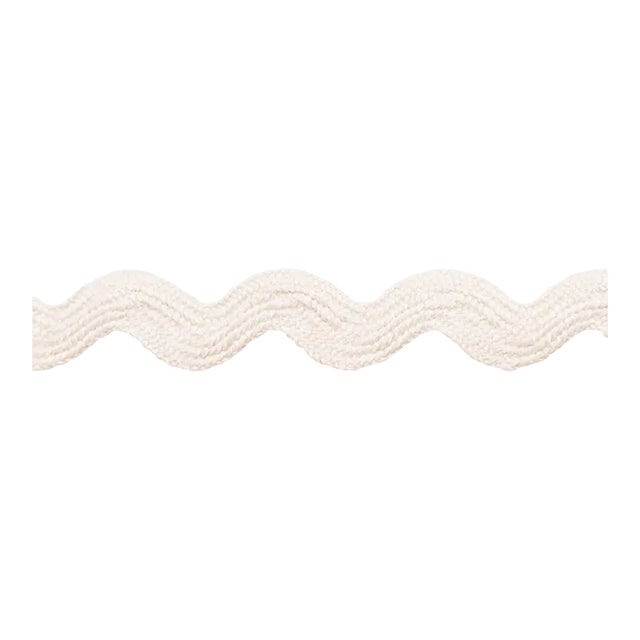 Sample - Schumacher Ric Rac Tape Medium Tape in Ivory For Sale