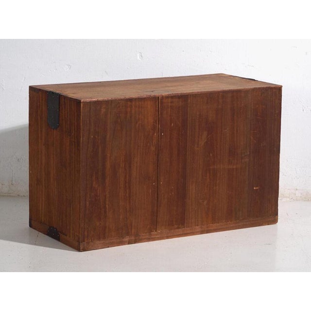 Antique Japanese Tansu Base Cabinet For Sale - Image 10 of 11