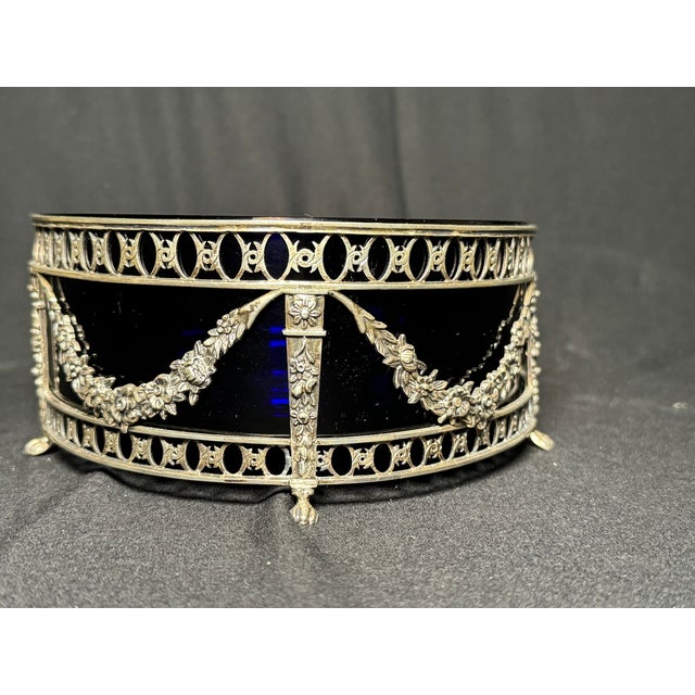 19thC P. Spoelstra Louis XVI Silver Jardiniere - 2 Pc For Sale - Image 10 of 12