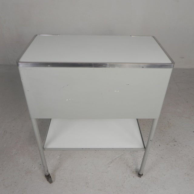 French Steel Dental Cabinet with Six Drawers, 1950s For Sale - Image 11 of 18