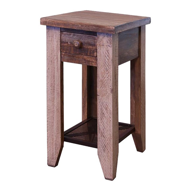 Greenview Loft 1 Drawer Side Table For Sale