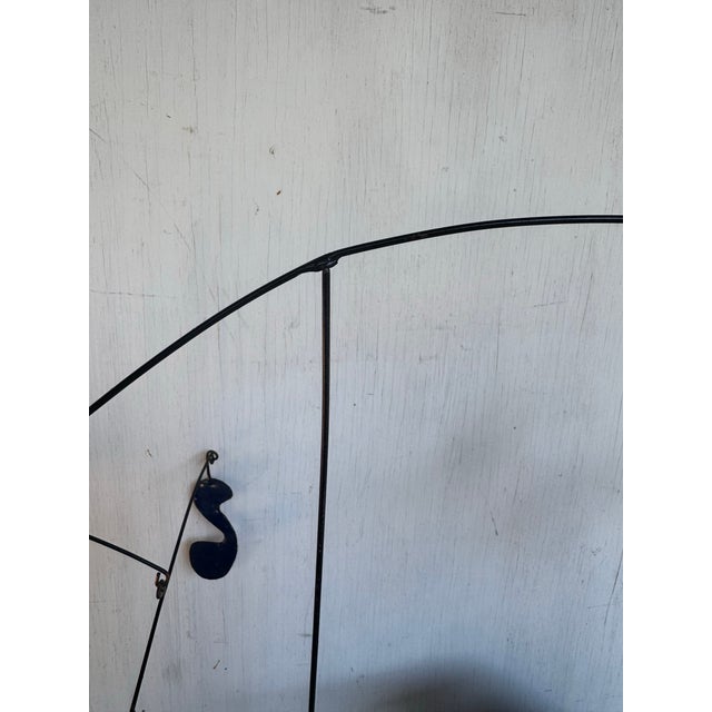 Signed RSC Steel and Bronze Table Top Mobile Sculpture Manner of Calder For Sale - Image 9 of 11