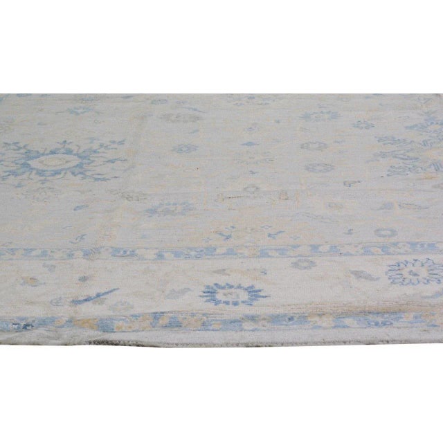 Contemporary Contemporary Oushak Hand Knotted Wool Rug, 9'9"x13' For Sale - Image 3 of 6