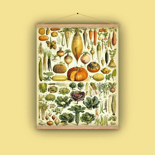 Farmhouse Antique 'Vegetable' Wall Hanging For Sale - Image 3 of 9