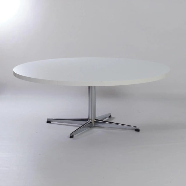 Metal Round Coffee Table with Star Base from Pastoe, 1970s For Sale - Image 7 of 11