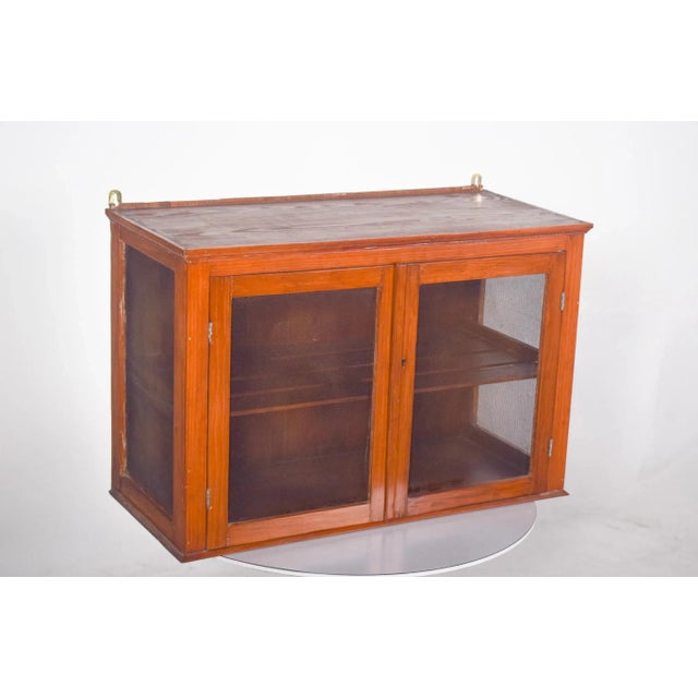 Vintage Portuguese Rustic Wall Cabinet, 1950s For Sale - Image 4 of 12