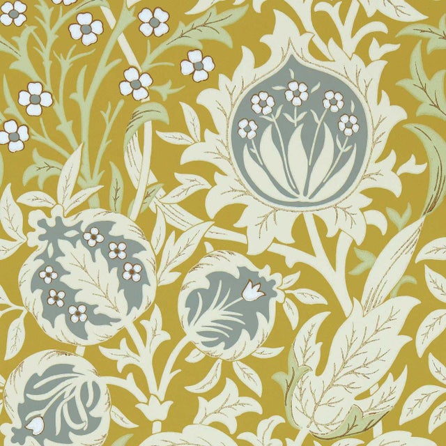 Morris & Co Elmcote Wallpaper in Sunflower For Sale